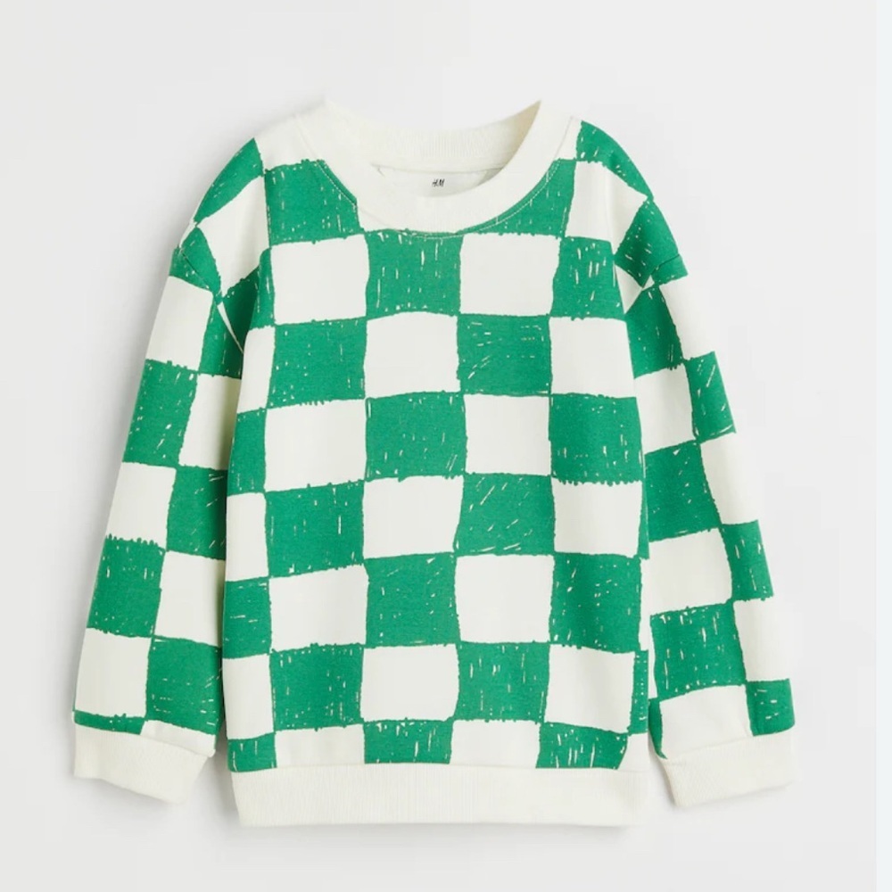 H&M Kids checkered sweatshirt